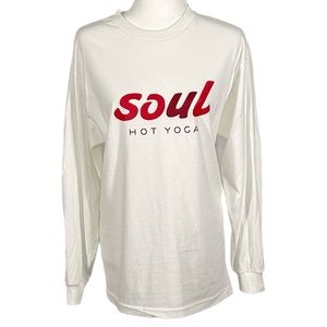 Nwot Alstyle Soul Hot Yoga Long Sleeve White Unisex T-shirt- M